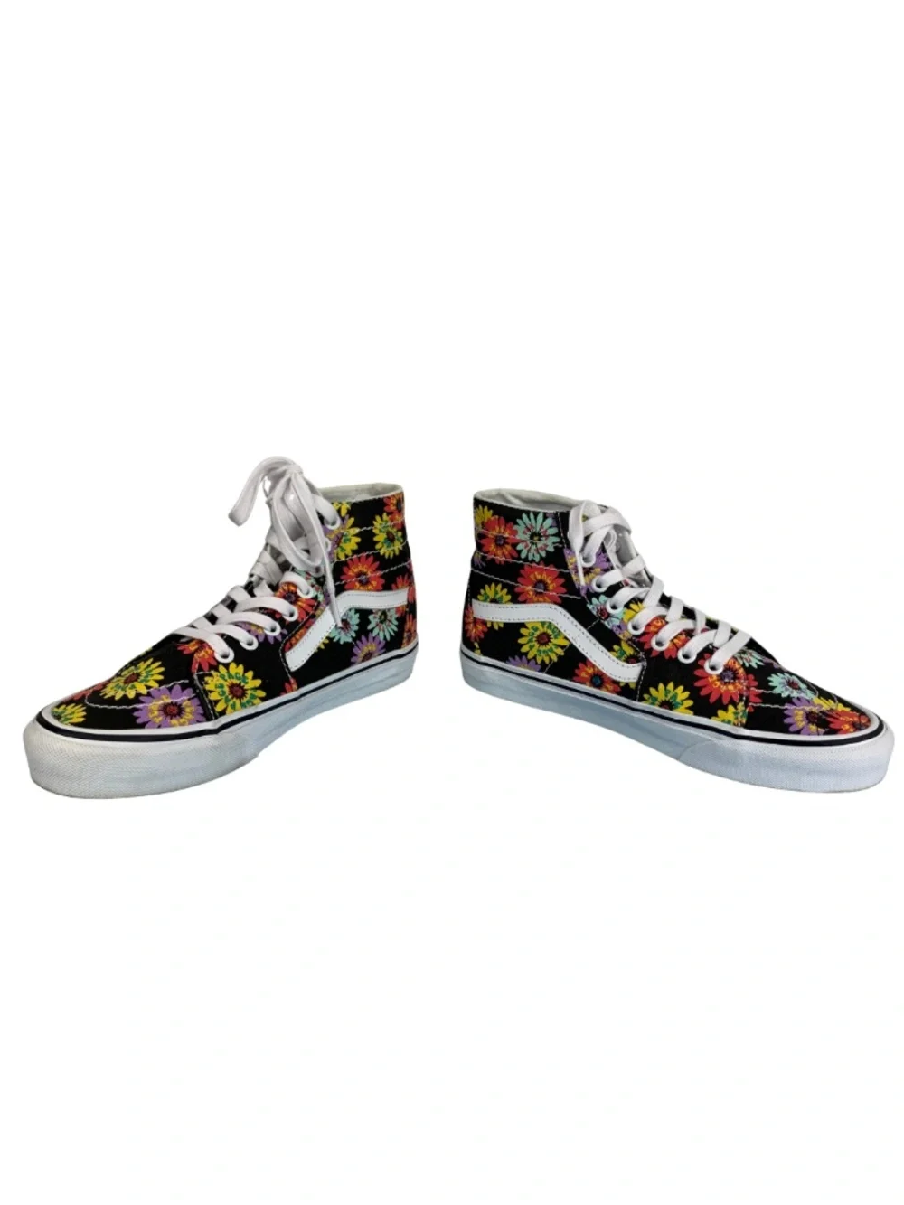 Vans Sk8 Hi-Tapered Peace Floral Sneakers Size 7 Retro Boho Y2K